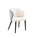 Chaise op�ra en bois rembourr�e CAZZUO A Noyer clair Simili-cuir