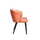 Chaise op�ra en bois rembourr�e CAZZUO A Noyer clair Simili-cuir antique