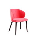 Chaise op�ra en bois rembourr�e CAZZUO A Noyer am�ricain Simili-cuir antique