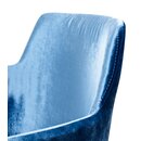 Chaise en bois rembourr�e CIZERO A H�tre fonc� Cuir v�ritable