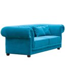 Canap SALVORA 3 places Weng (Noyer fonc) Simili-cuir