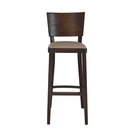 Chaise de bar en bois assise rembourr�e MUNO BP