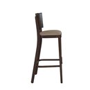 Chaise de bar en bois assise rembourr�e MUNO BP