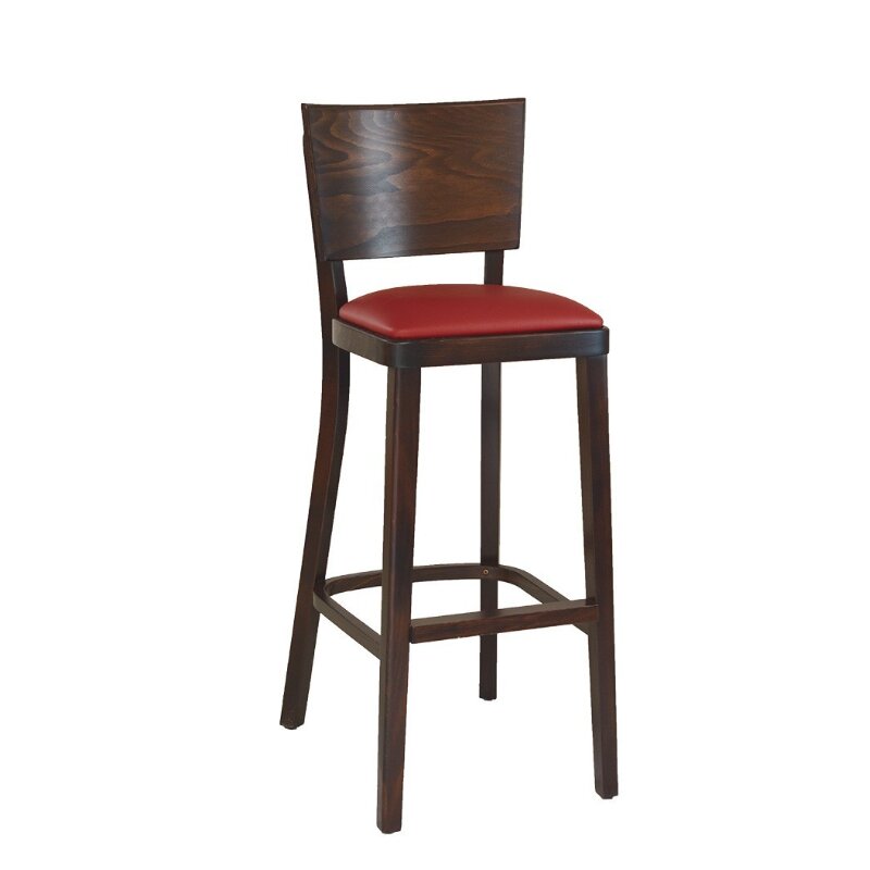 Chaise de bar en bois assise rembourre MUNO BP