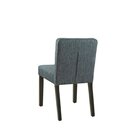 Chaise en bois rembourr�e capitonn�e COMO Cuir v�ritable
