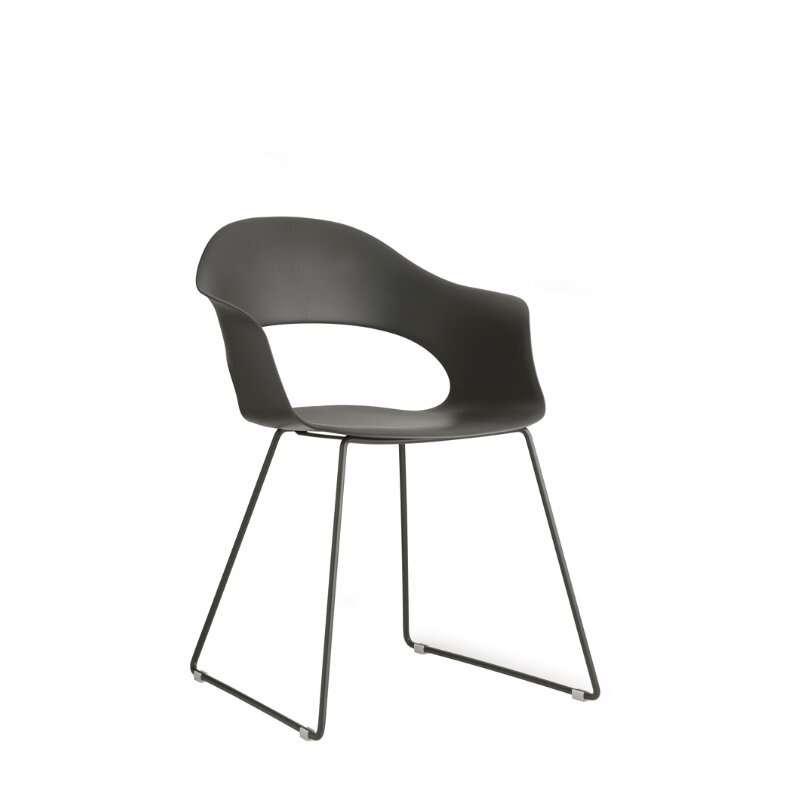 Chaise en métal siège polypropylène DOMINE