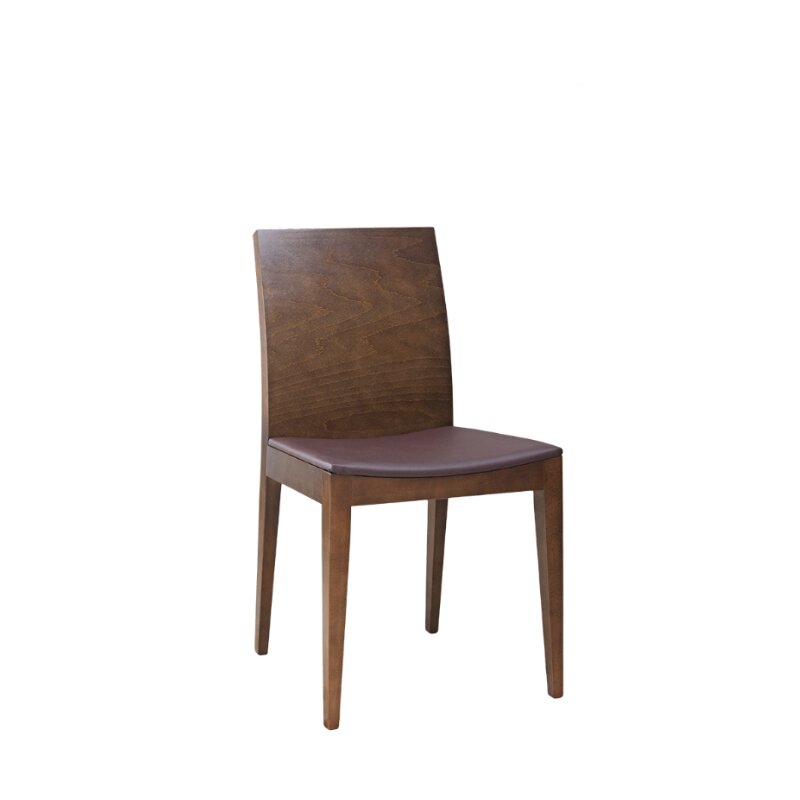 Chaise en bois assise rembourre MINDO-P Tissus