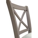 Chaise de bar en bois assise rembourr�e ITALAX BP Noyer am�ricain Simili-cuir