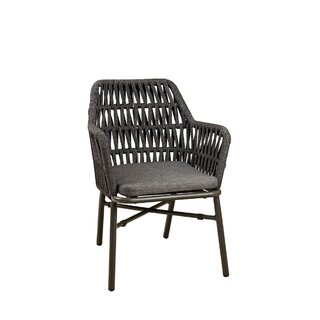 Chaise dextrieur aluminium et corde tresse DOMINO gris