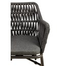 Chaise dextrieur aluminium et corde tresse DOMINO gris