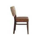 Chaise en bois rembourre AKINA-100-DUOTONE