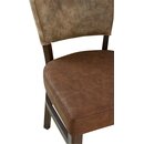 Chaise en bois rembourre AKINA-100-DUOTONE