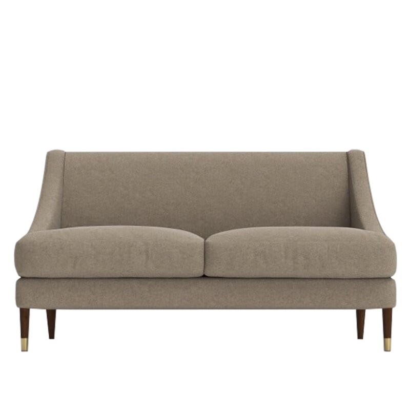 Canap 2 places TOVARA Blanc Simili-cuir