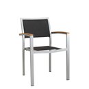 Chaise dextrieur aluminium et toile GEORGIA noir