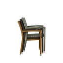 Chaise dextrieur rsine tresse PANAMA gris clair