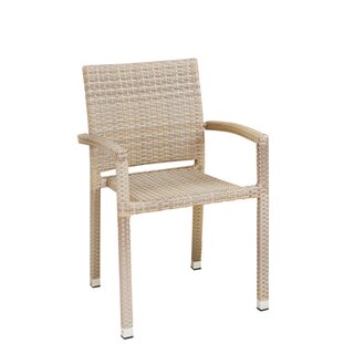 Chaise dextrieur rsine tresse PANAMA beige