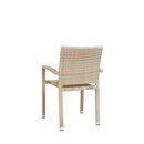 Chaise dextrieur rsine tresse PANAMA beige