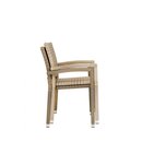 Chaise dextrieur rsine tresse PANAMA beige