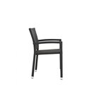 Chaise dextrieur rsine tresse PANAMA noir