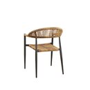 Chaise dextrieur aluminium et corde tresse SPIDRO X naturel