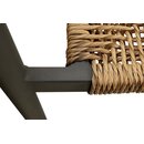 Chaise dextrieur aluminium et corde tresse SPIDRO X naturel