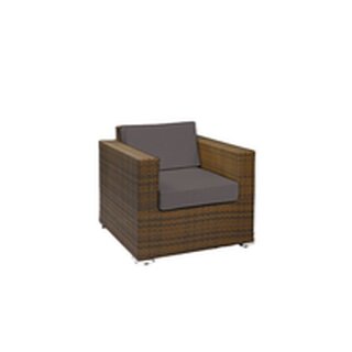 Fauteuil salon de jardin SILVER effet rotin