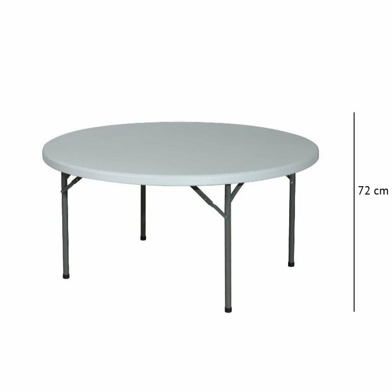 Table pliante de rception BISON ronde  183 cm