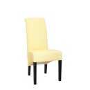 Chaise en bois rembourre LEONA Weng (Noyer fonc) Tissus