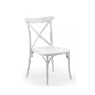 Chaise polypropylène empilable CROSSING Blanc
