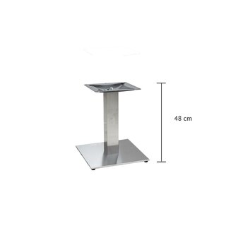 Pied de table basse inox bross carr TG-404-EC (haut. 58cm)