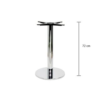 Pied de table chrom rond TG-400c (haut. 72cm)