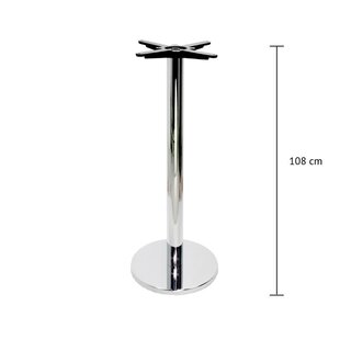 Pied de table chrom rond TG-400c-H (haut. 108cm)