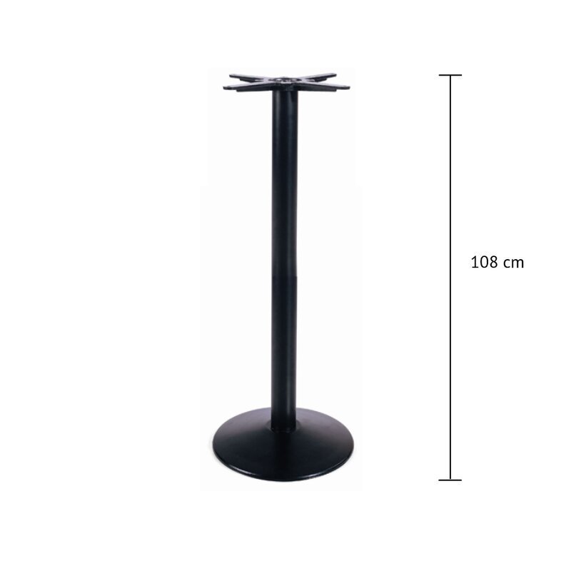 Pied de table en fonte rond conique TG-400-KH (haut. 108cm)
