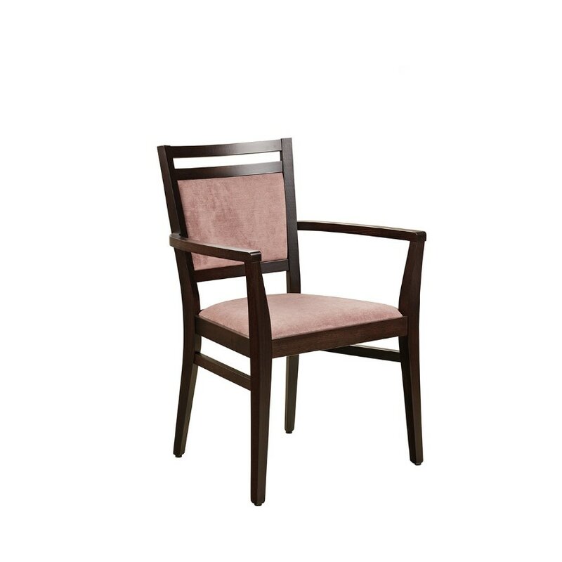 Chaise en bois rembourre SIRVA-472-P-A