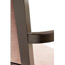 Chaise en bois rembourre SIRVA-472-P-A Weng (Noyer fonc) Tissus