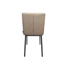 Chaise ENNIA assise aspect cuir vintage crme