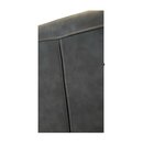 Chaise de bar ENNIA B assise aspect cuir vintage noir