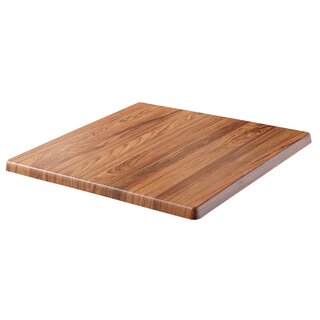 Plateau de table TOPALIT dcor Teck 80 x 80cm
