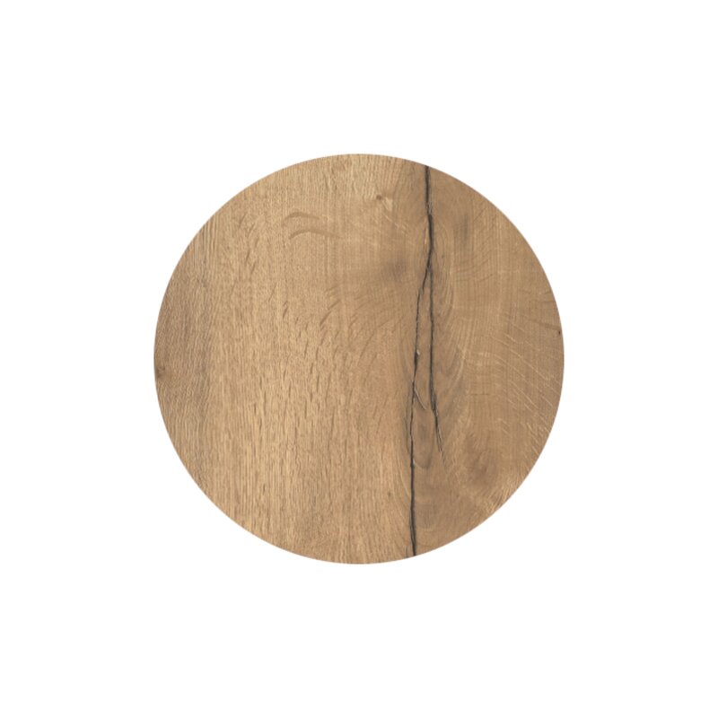 Plateau de table rond Chne Halifax Naturel Ep 25mm configurable