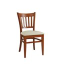 Chaise en bois assise rembourre LADIS - P