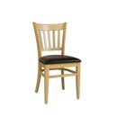 Chaise en bois assise rembourre LADIS - P