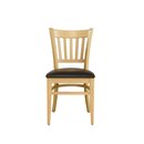 Chaise en bois assise rembourre LADIS - P