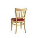 Chaise en bois assise rembourre LADIS - P