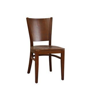 Chaise en bois teinte noyer fonc DARIO