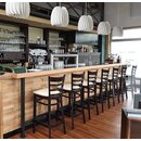 Chaise de bar en bois assise rembourre ZEUS BP