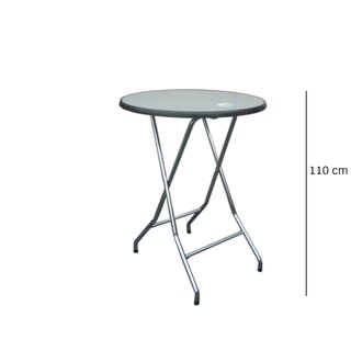 Table mange debout pliante QUICK HIGH ronde