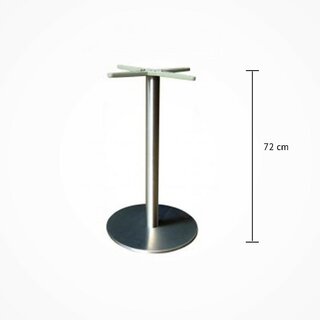 Pied de table inox bross rond TG-400-E (haut. 72cm)