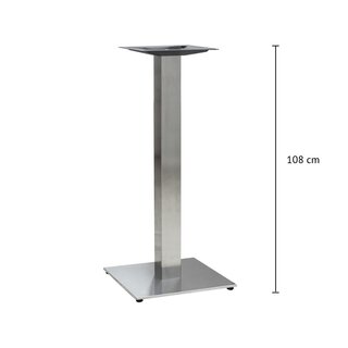 Pied de table haute inox bross carr TG-404-EH (haut....