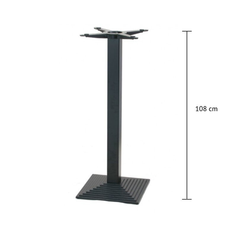 Pied de table mange debout en fonte carr pyramidale TG-404-TH (haut.108cm)