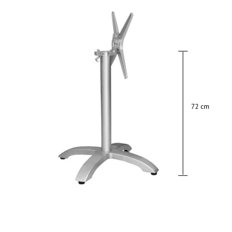 Pied de table rabattable aluminium CINDY (haut. 72 cm)